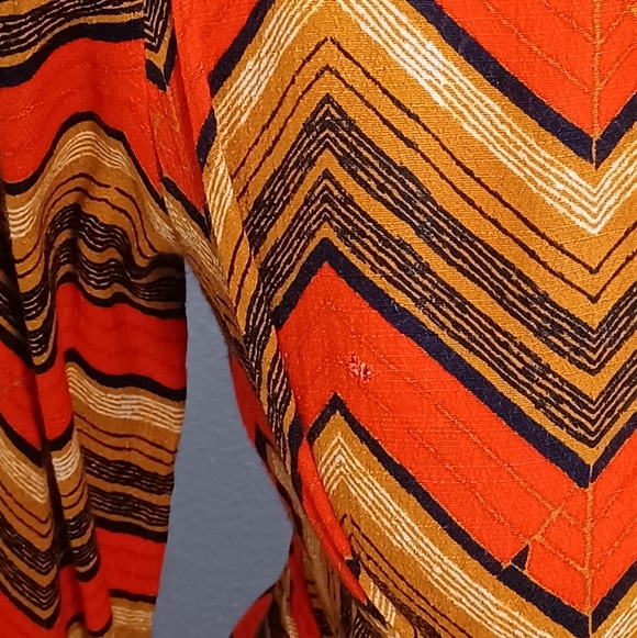 Free People Alistair Retro Chevron Sz XS Button Down Front Shirt Mini Dress - Picture 13 of 13